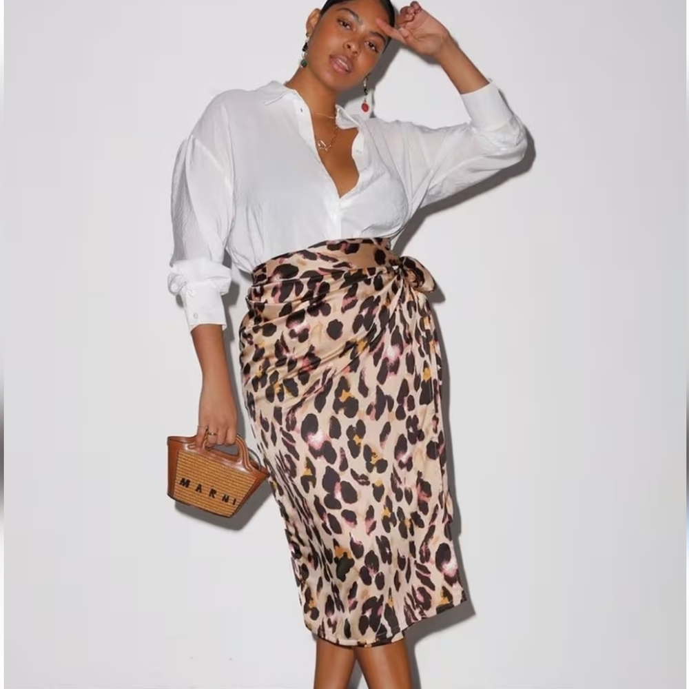 Never Fully Dressed Brown Leopard Jaspre Skirt